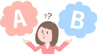 商品を選ぶ女性