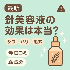 【最新】針美容液の効果は本当？—シワ・ハリ・毛穴への実感を口コミ×成分で検証する記事用サムネイル｜スピキュールの仕組み・使い方・注意点解説