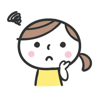 「肌トラブルやスキンケアの悩みに困惑する女性のイラスト｜頬をおさえて不安そうに悩む様子」