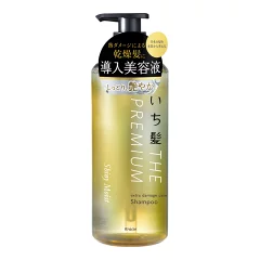いち髪 THE PREMIUM スムースシャンプーの製品画像。導入美容液配合で乾燥髪やダメージヘアの補修に効果的な市販シャンプー
