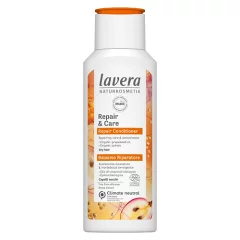 lavera リペア&ケア コンディショナーの製品画像。オーガニック認証取得でダメージヘアの補修と保湿に優れた自然派コンディショナー