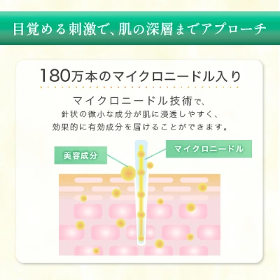 KATAN CICA ダーマヒットセラム10の使用イメージ